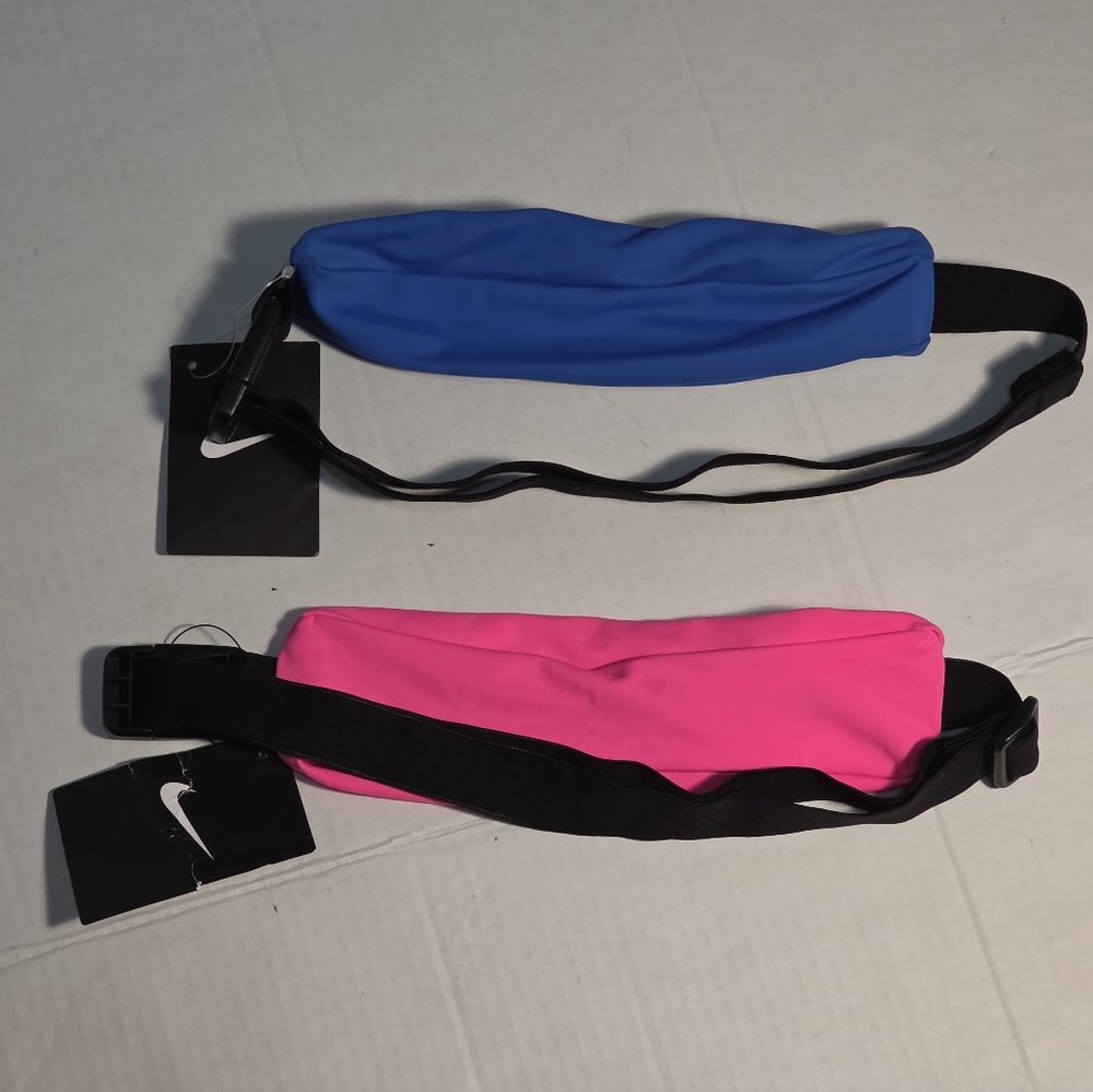 New Nike Slim Waist Pack Sports Waist Pack One Blue One Pink His & Hers - Picture 3 of 6